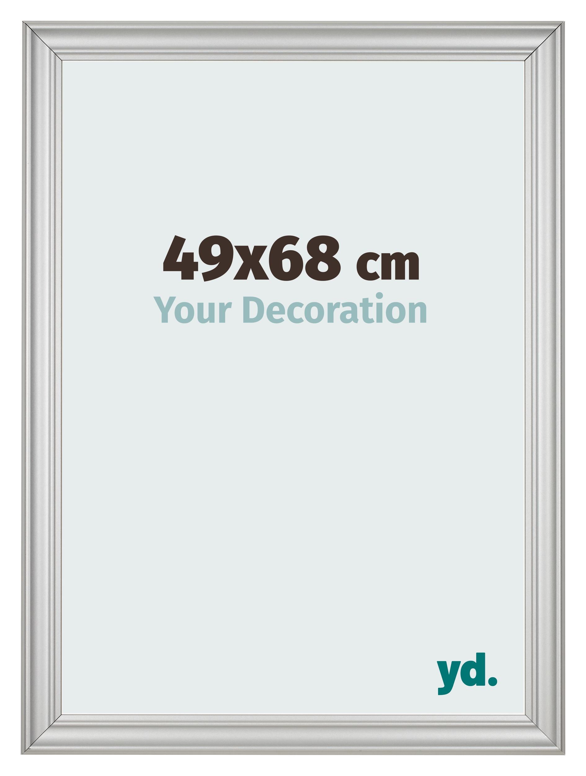 Photo Frame 49x68cm Silver Matte MDF Lazio Front Size | Yourdecoration.com