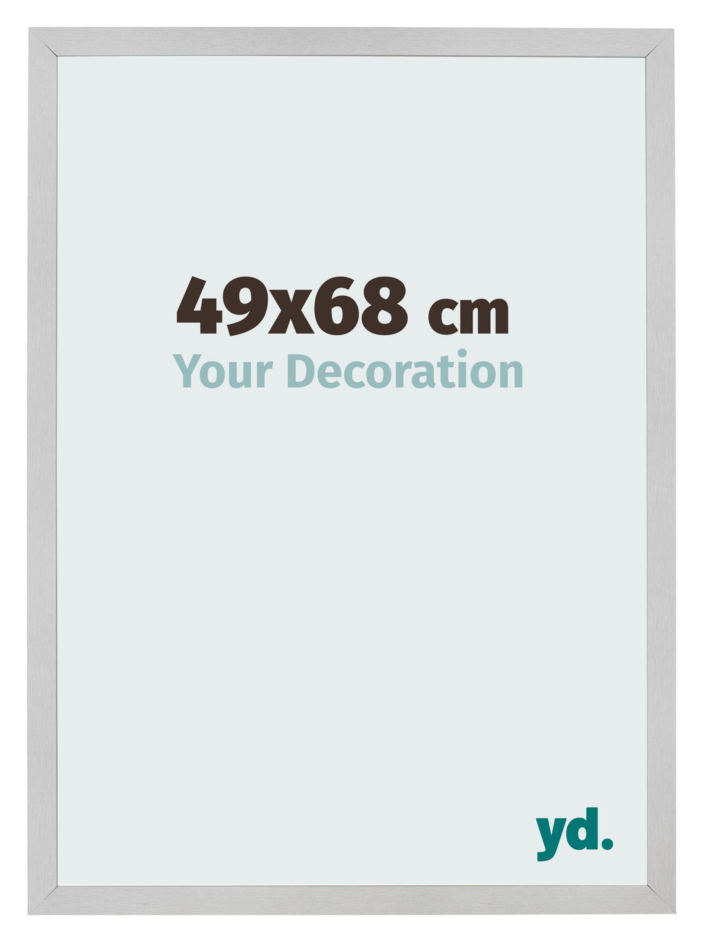 Photo Frame 49x68cm Stainless Steel MDF Bologna Front Size | Yourdecoration.com