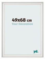 Photo Frame 49x68cm White Swept MDF Lazio Front Size | Yourdecoration.com