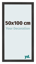 Photo Frame 50x100 cm Black Matte MDF Bologna Front Size | Yourdecoration.com