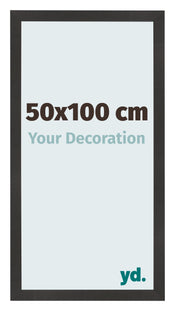 Photo Frame 50x100 cm Black Matte MDF Bologna Front Size | Yourdecoration.com