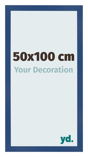Photo Frame 50x100 cm Dark Blue MDF Bologna Front Size | Yourdecoration.com