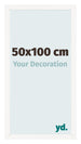 Photo Frame 50x100 cm White High Gloss MDF Bologna Front Size | Yourdecoration.com