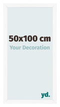 Photo Frame 50x100 cm White Matte MDF Bologna Front Size | Yourdecoration.com