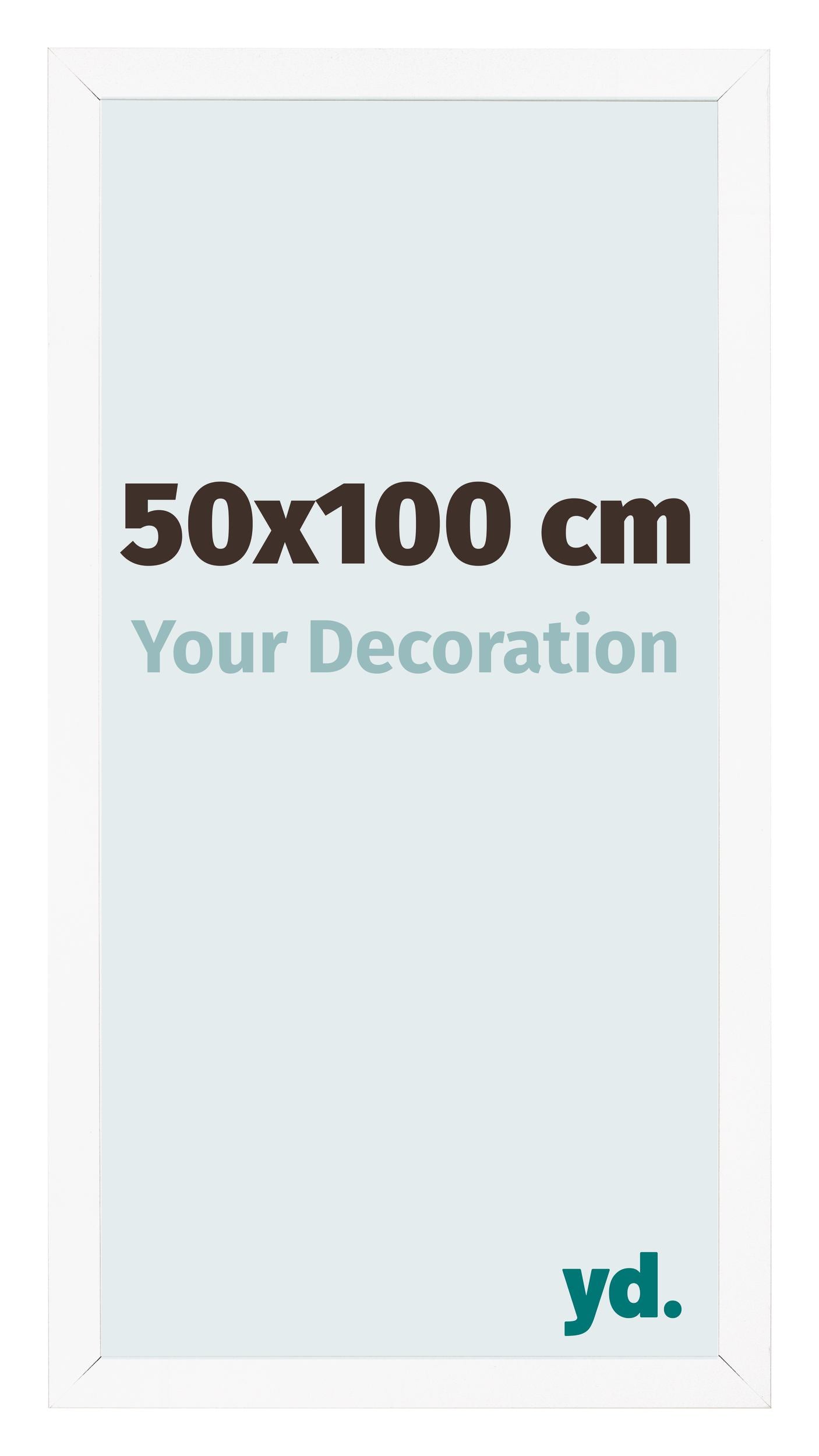 Photo Frame 50x100 cm White Matte MDF Bologna Front Size | Yourdecoration.com