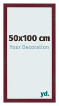 Photo Frame 50x100 cm Wine Red Swept MDF Bologna Front Size | Yourdecoration.com