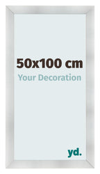 Photo Frame 50x100cm Aluminum Brushed MDF Pisa Front Size | Yourdecoration.com
