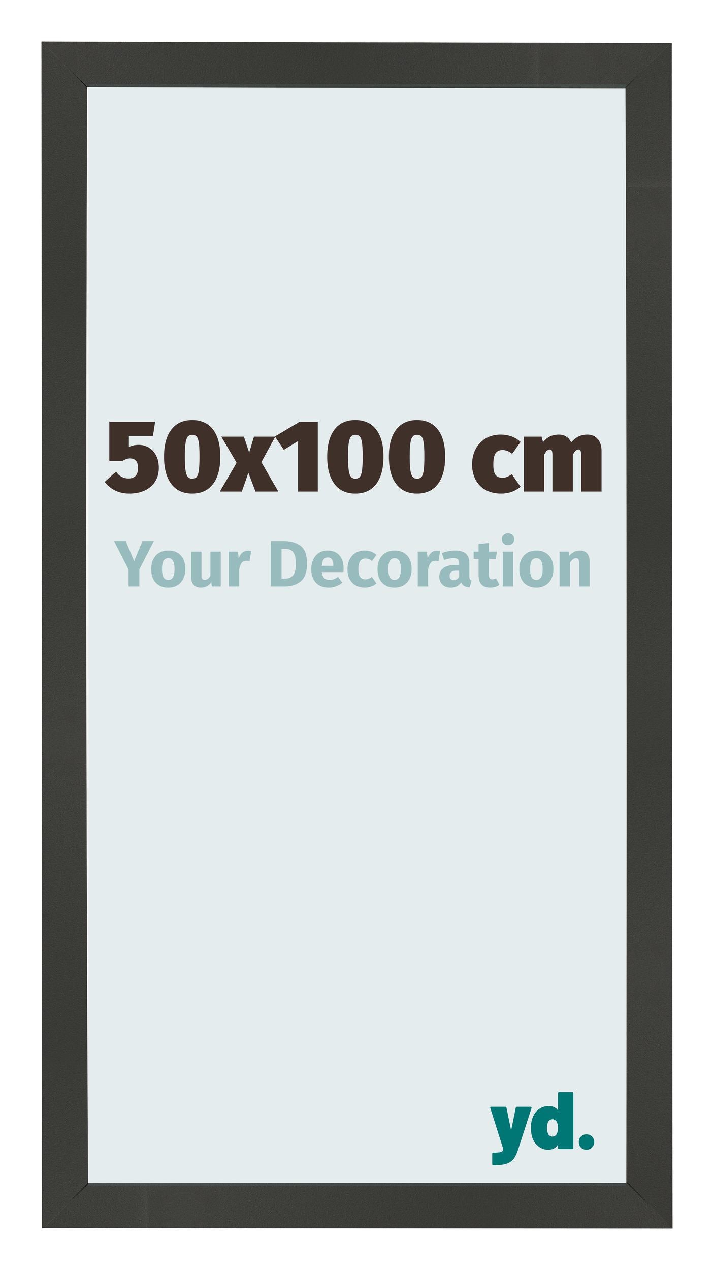 Photo Frame 50x100cm Anthracite MDF Bologna Front Size | Yourdecoration.com