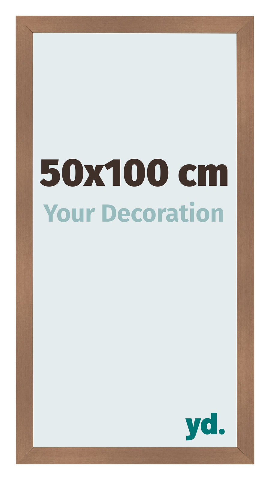 Photo Frame 50x100cm Copper Design MDF Bologna Front Size | Yourdecoration.com