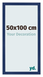 Photo Frame 50x100cm Dark Blue Swept MDF Bologna Front Size | Yourdecoration.com