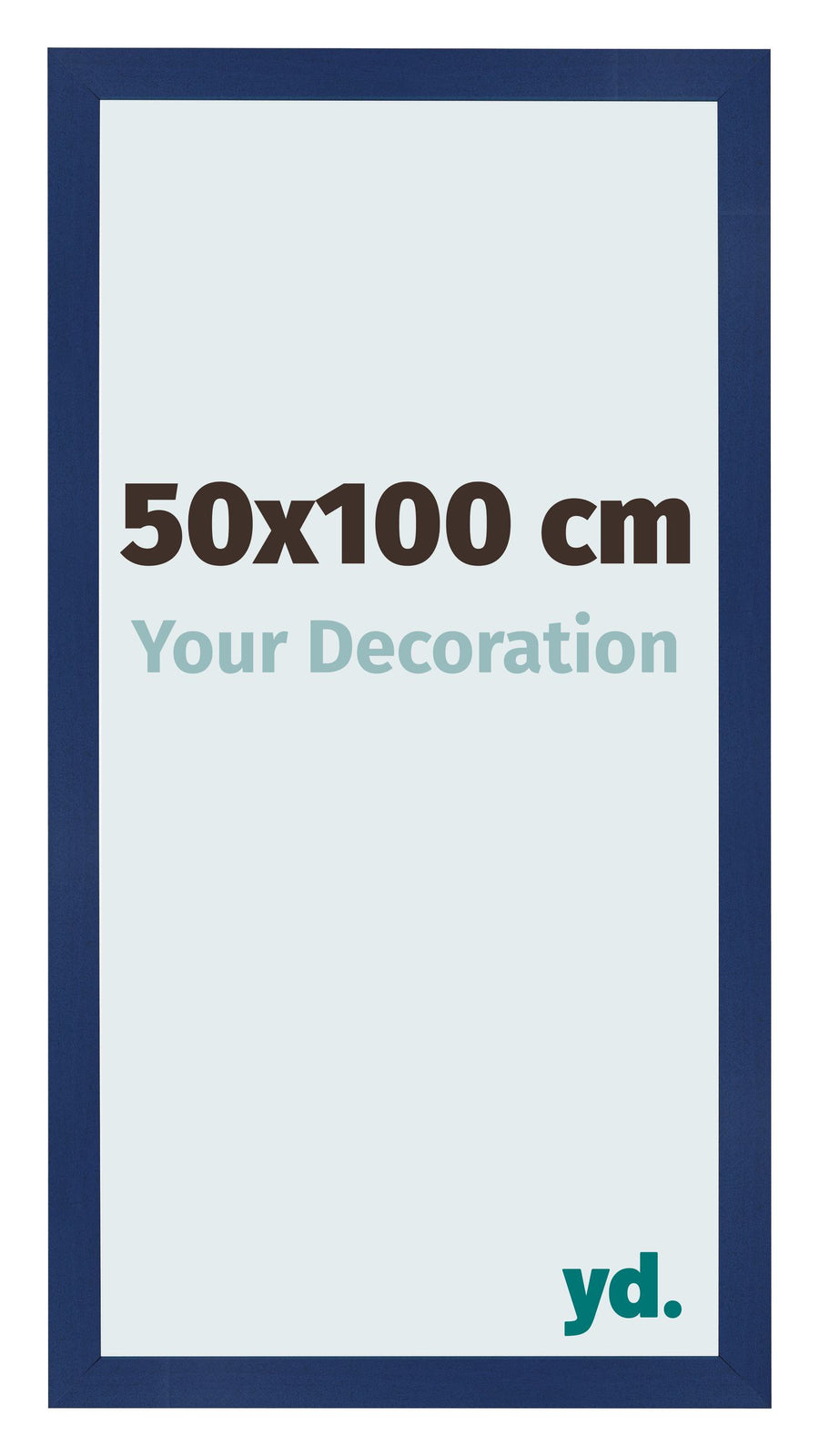 Photo Frame 50x100cm Dark Blue Swept MDF Bologna Front Size | Yourdecoration.com