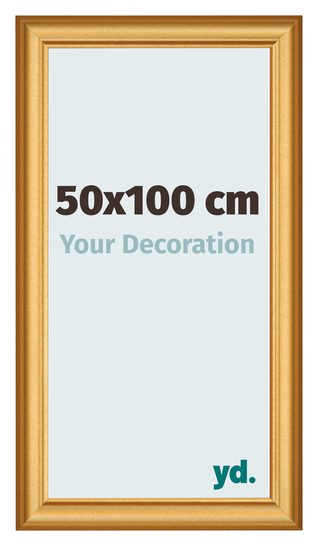 Photo Frame 50x100cm Gold Matte MDF Lazio Front Size | Yourdecoration.com