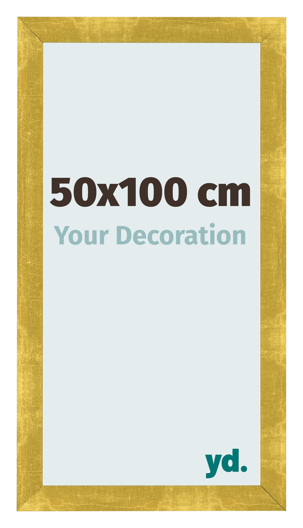 Photo Frame 50x100cm Gold Vintage MDF Pisa Front Size | Yourdecoration.com