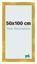 Photo Frame 50x100cm Gold Vintage MDF Pisa Front Size | Yourdecoration.com