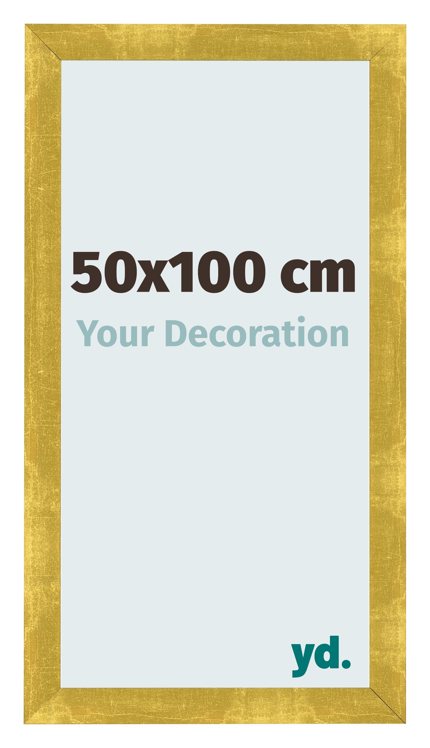 Photo Frame 50x100cm Gold Vintage MDF Pisa Front Size | Yourdecoration.com