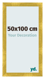 Photo Frame 50x100cm Gold Vintage MDF Pisa Front Size | Yourdecoration.com