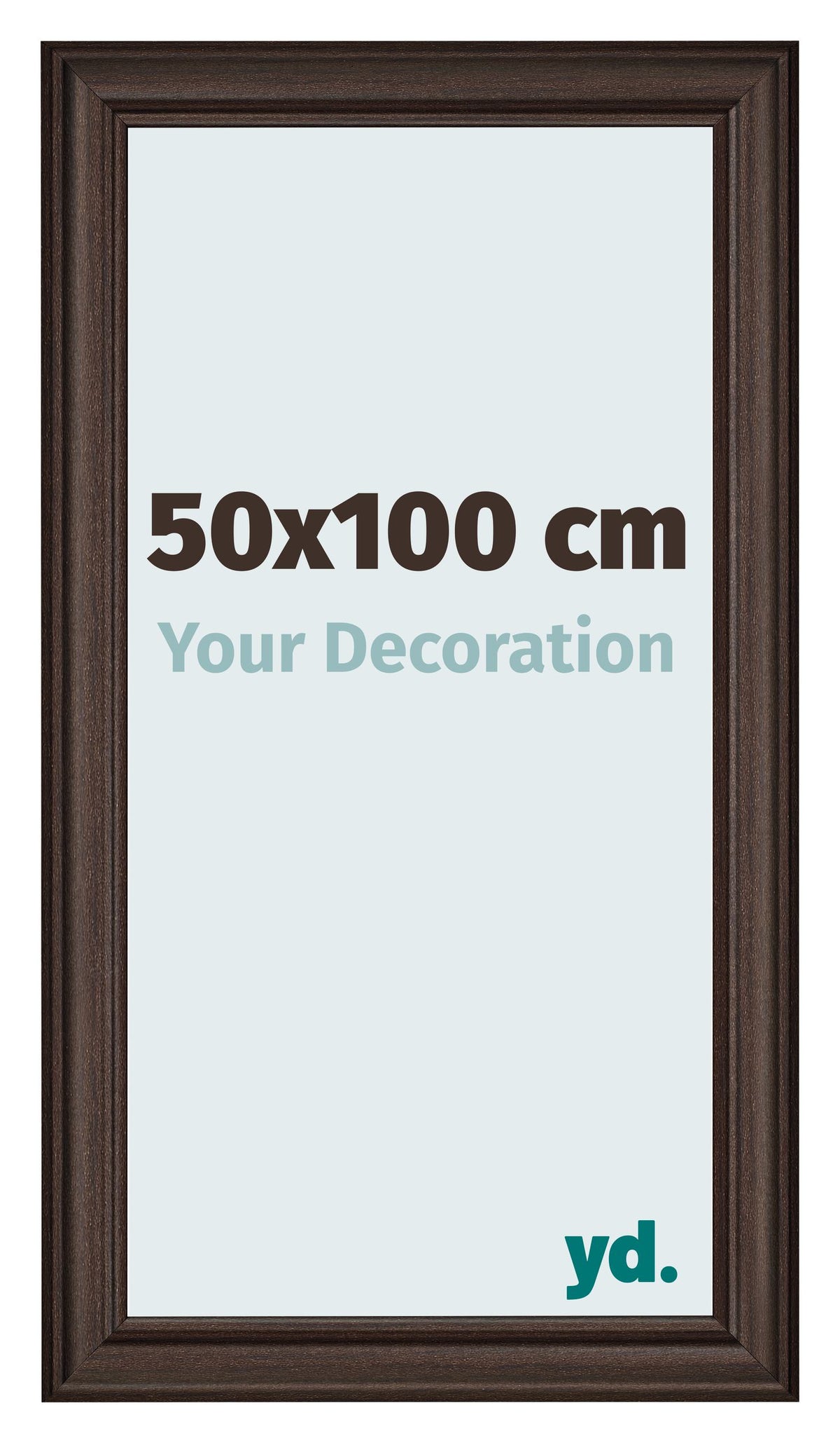 Photo Frame 50x100cm Oak Dark MDF Lazio Front Size | Yourdecoration.com