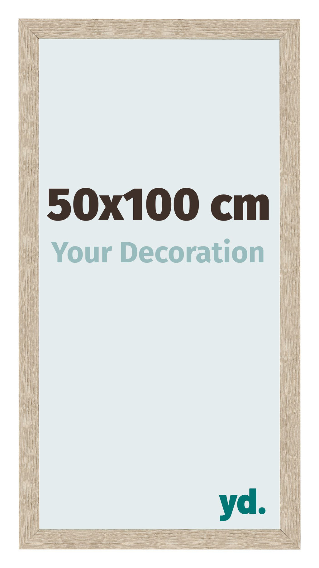 Photo Frame 50x100cm Sonoma Oak MDF Bologna Front Size | Yourdecoration.com