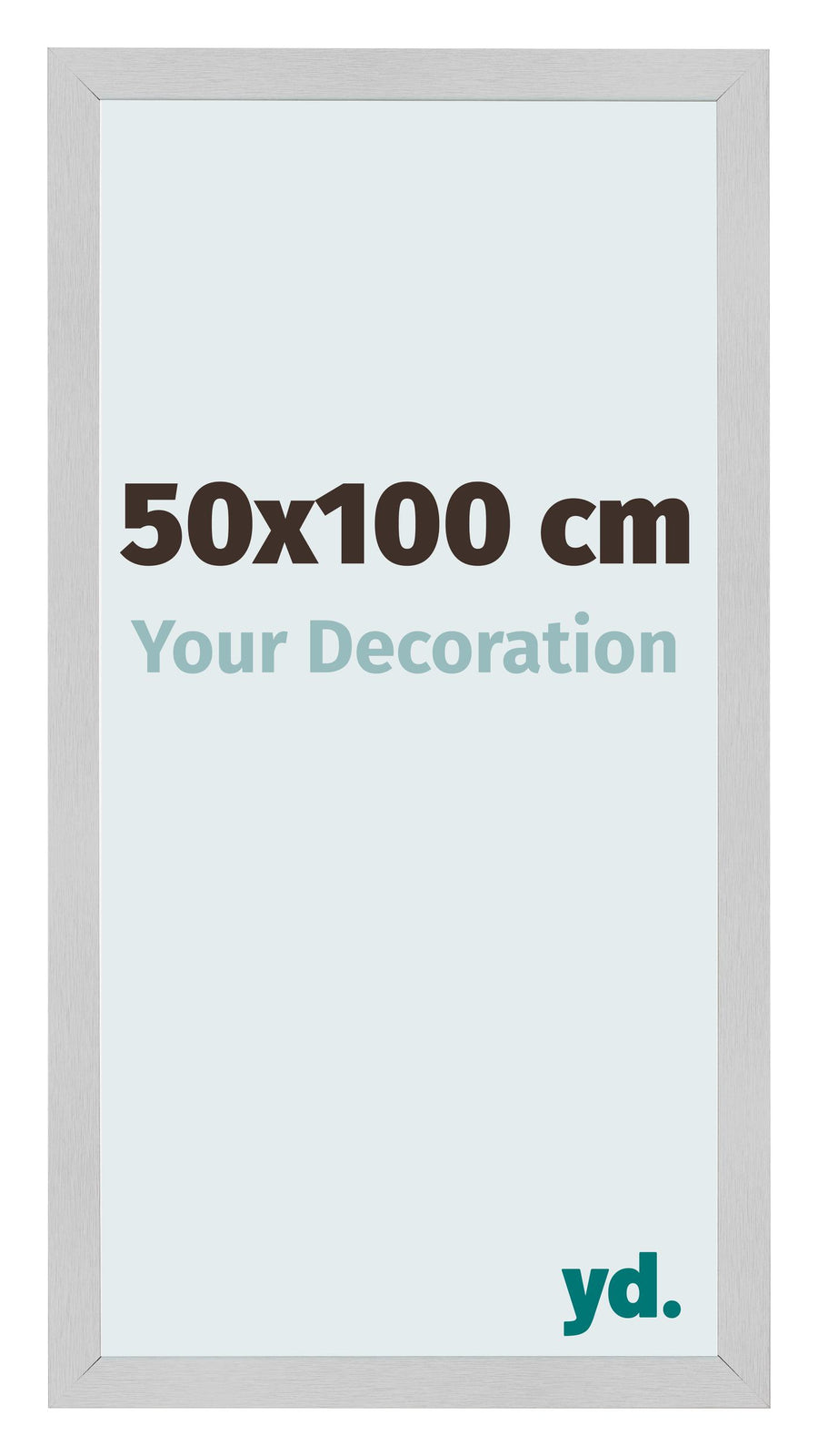 Photo Frame 50x100cm Stainless Steel MDF Bologna Front Size | Yourdecoration.com