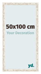 Photo Frame 50x100cm White Vintage MDF Bologna Front Size | Yourdecoration.com