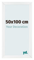 Photo Frame 50x100cm White Vintage MDF Pisa Front Size | Yourdecoration.com