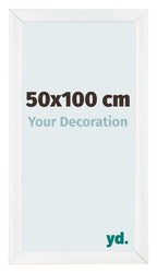Photo Frame 50x100cm White Vintage MDF Pisa Front Size | Yourdecoration.com