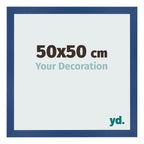 Photo Frame 50x50 cm Dark Blue MDF Bologna Front Size | Yourdecoration.com