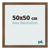 Photo Frame 50x50 cm Oak Rustic MDF Bologna Front Size | Yourdecoration.com