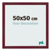 Photo Frame 50x50 cm Wine Red Swept MDF Bologna Front Size | Yourdecoration.com