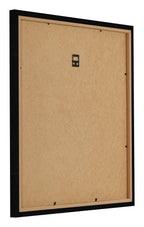Photo Frame 50x50cm Black High Gloss MDF Bologna Back Oblique | Yourdecoration.com