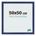 Photo Frame 50x50cm Dark Blue Swept MDF Bologna Front Size | Yourdecoration.com