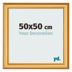 Photo Frame 50x50cm Gold Matte MDF Lazio Front Size | Yourdecoration.com
