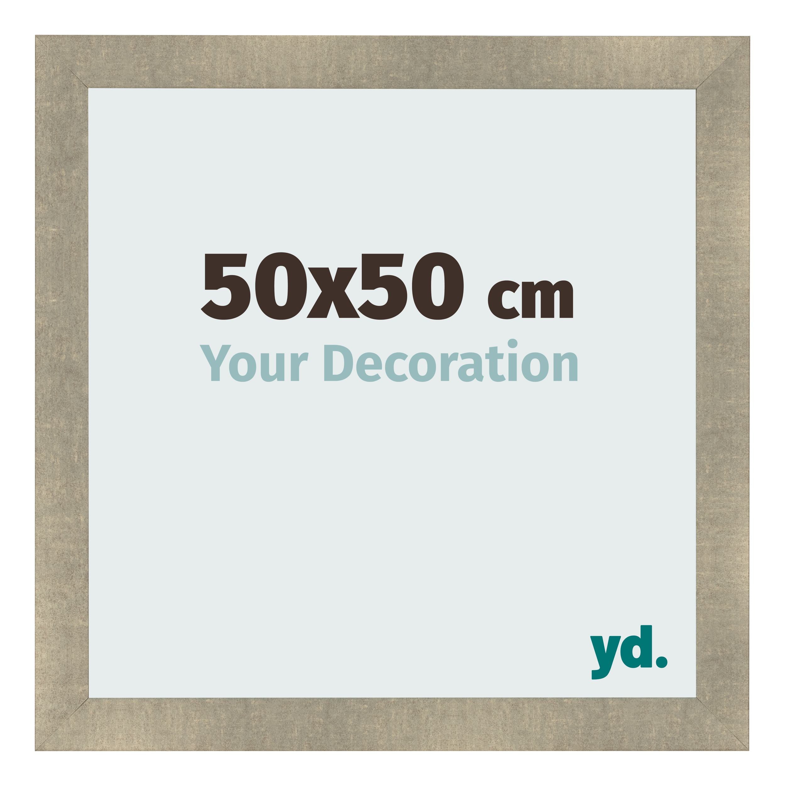 Photo Frame 50x50cm Gold Vintage MDF Pisa Front Size | Yourdecoration.com