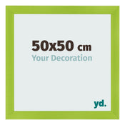 Photo Frame 50x50cm Green MDF Pisa Front Size | Yourdecoration.com