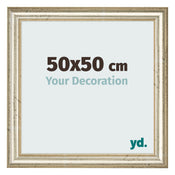 Photo Frame 50x50cm Metallic Gloss MDF Lazio Front Size | Yourdecoration.com