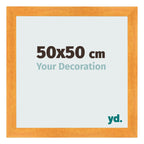 Photo Frame 50x50cm Orange MDF Pisa Front Size | Yourdecoration.com