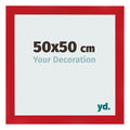 Photo Frame 50x50cm Red MDF Pisa Front Size | Yourdecoration.com