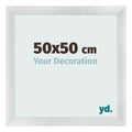 Photo Frame 50x50cm Silver Black Swept MDF Pisa Front Size | Yourdecoration.com