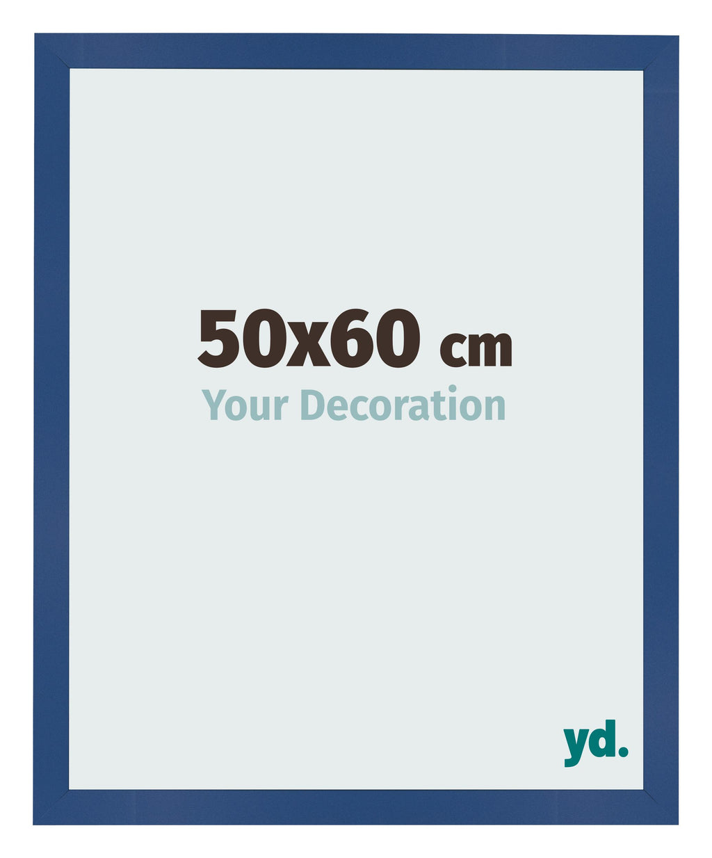 Photo Frame 50x60 cm Dark Blue MDF Bologna Front Size | Yourdecoration.com