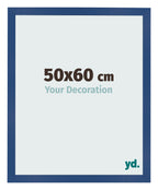 Photo Frame 50x60 cm Dark Blue MDF Bologna Front Size | Yourdecoration.com