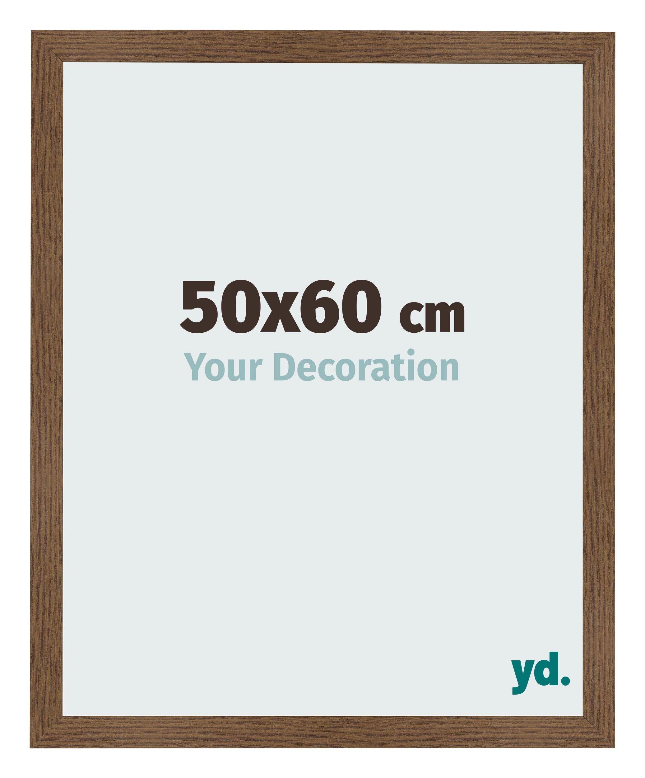Photo Frame 50x60 cm Oak Rustic MDF Bologna Front Size | Yourdecoration.com
