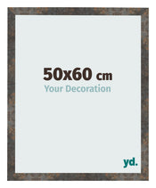 Photo Frame 50x60 cm Oxidized Metal MDF Bologna Front Size | Yourdecoration.com