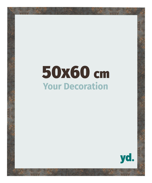 Photo Frame 50x60 cm Oxidized Metal MDF Bologna Front Size | Yourdecoration.com