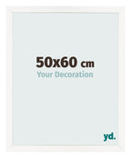 Photo Frame 50x60 cm White High Gloss MDF Bologna Front Size | Yourdecoration.com