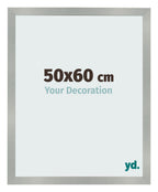 Photo Frame 50x60cm Aluminum Brushed MDF Bologna Front Size | Yourdecoration.com