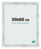 Photo Frame 50x60cm Aluminum Brushed MDF Pisa Front Size | Yourdecoration.com