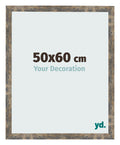 Photo Frame 50x60cm Blue Gold Melange MDF Bologna Front Size | Yourdecoration.com