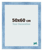 Photo Frame 50x60cm Clear Blue Swept MDF Pisa Front Size | Yourdecoration.com