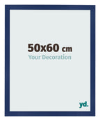 Photo Frame 50x60cm Dark Blue Swept MDF Bologna Front Size | Yourdecoration.com