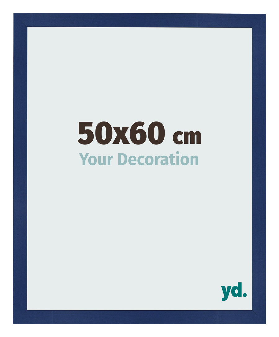 Photo Frame 50x60cm Dark Blue Swept MDF Bologna Front Size | Yourdecoration.com